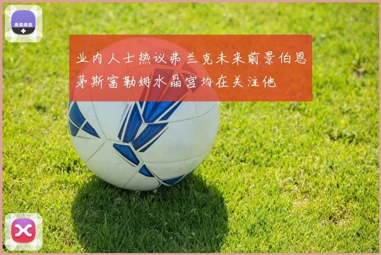业内人士热议弗兰克未来前景伯恩茅斯富勒姆水晶宫均在关注他