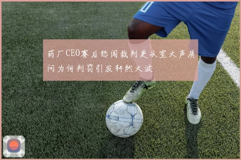 药厂CEO赛后怒闯裁判更衣室大声质问为何判罚引发轩然大波